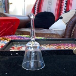 Princess house Chic Transparent Glass Bell